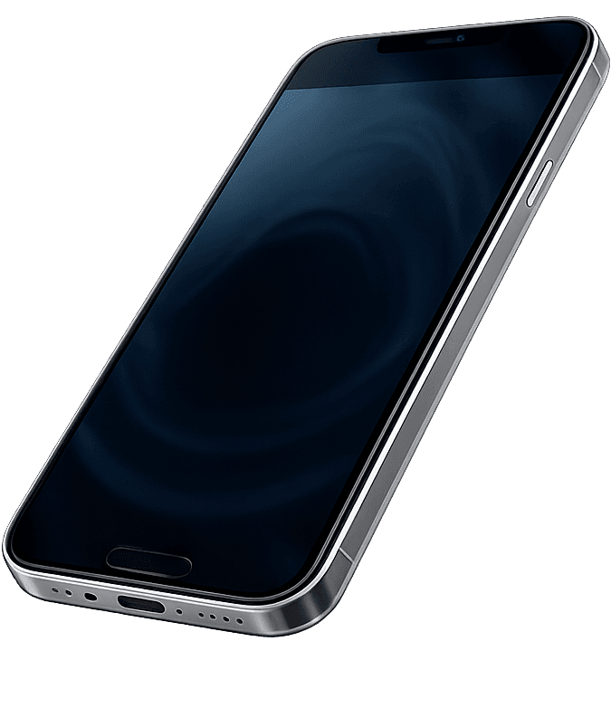 Smartphone used for a phone vibration test