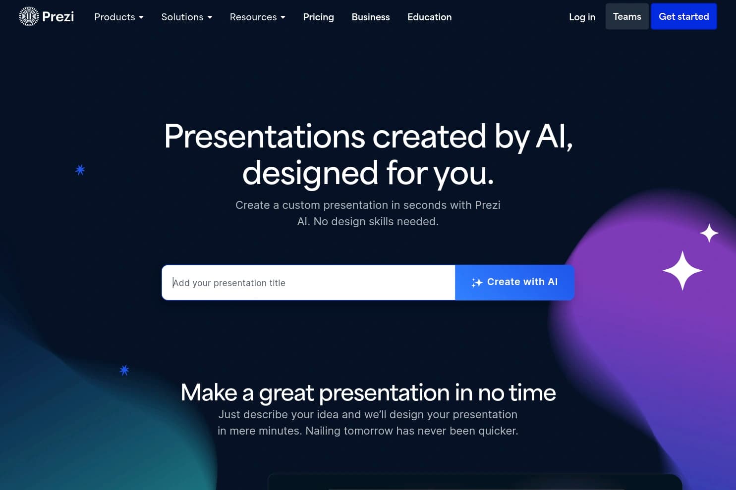Prezi — AI presentation tool with zooming canvas storytelling