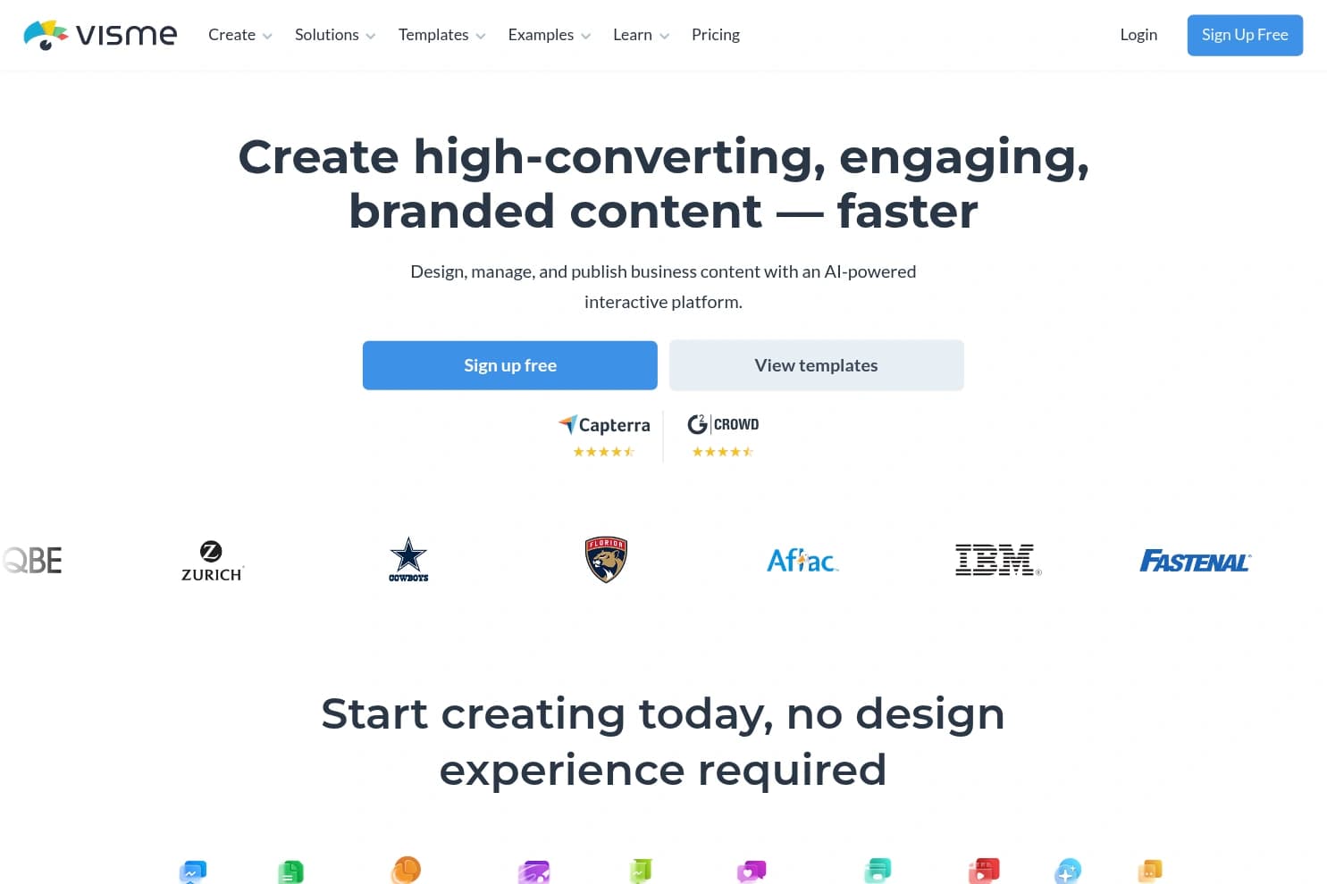 Visme AI Designer — presentation and visual content platform