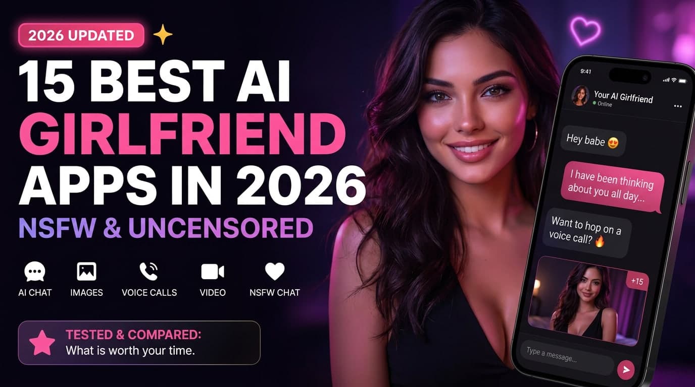15 Best AI Girlfriend Apps in 2026: tested and compared for NSFW chat, photos, voice calls, and live video