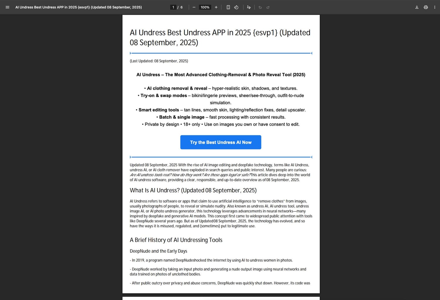 Example of a spam PDF page hosted on a compromised government domain.