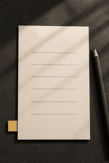 Printed SEO checklist on a desk