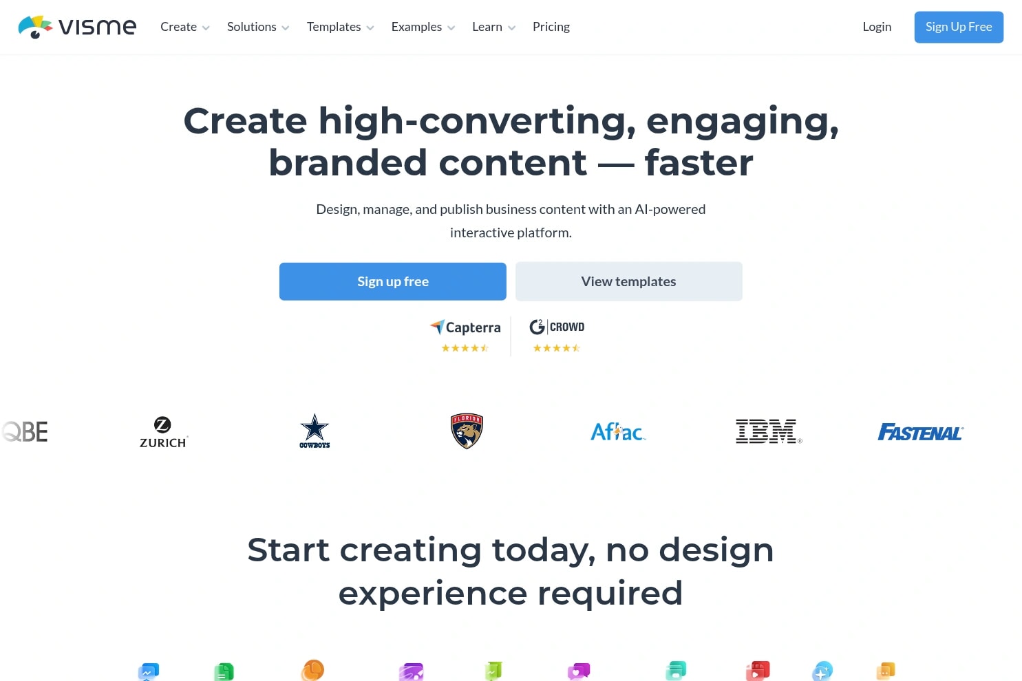 Visme AI Designer — presentation and visual content platform