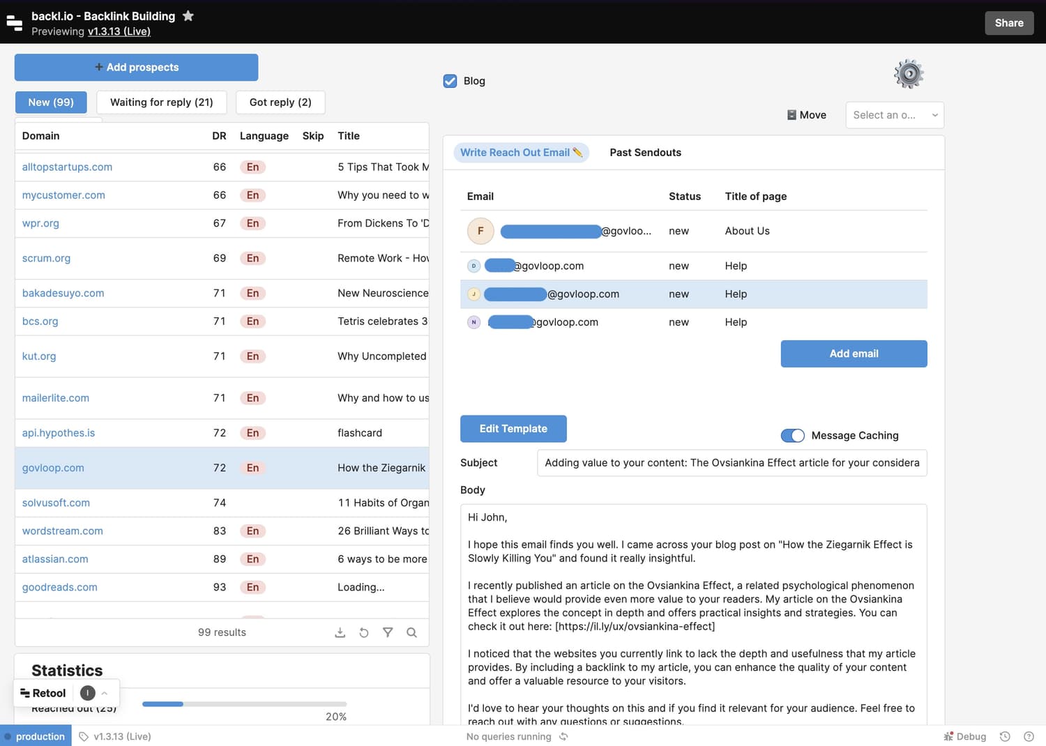 Backl.io for backlink outreach Backl.io for backlink outreach