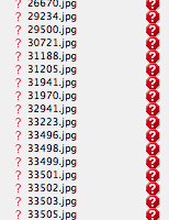 Missing images in InDesign popup Missing images in InDesign popup