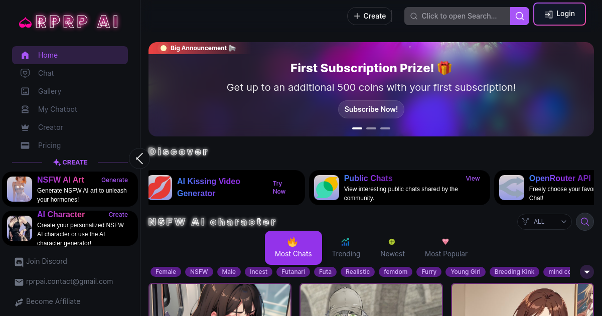 Screenshot of rprp.ai