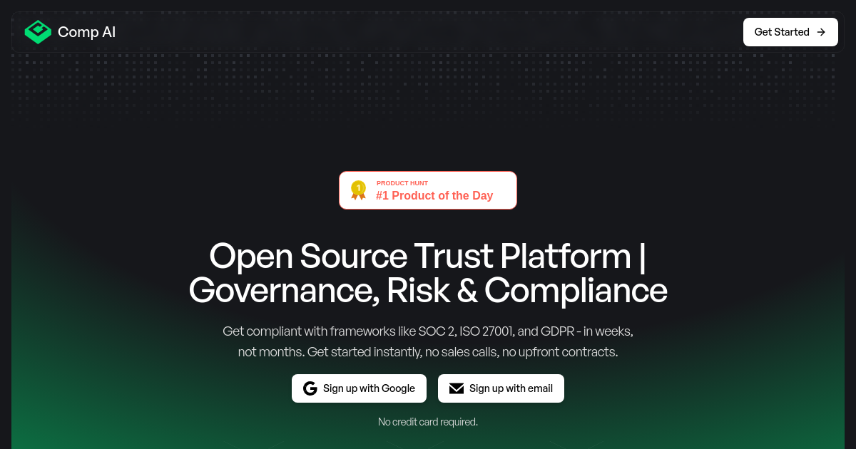 Screenshot of trycomp.ai