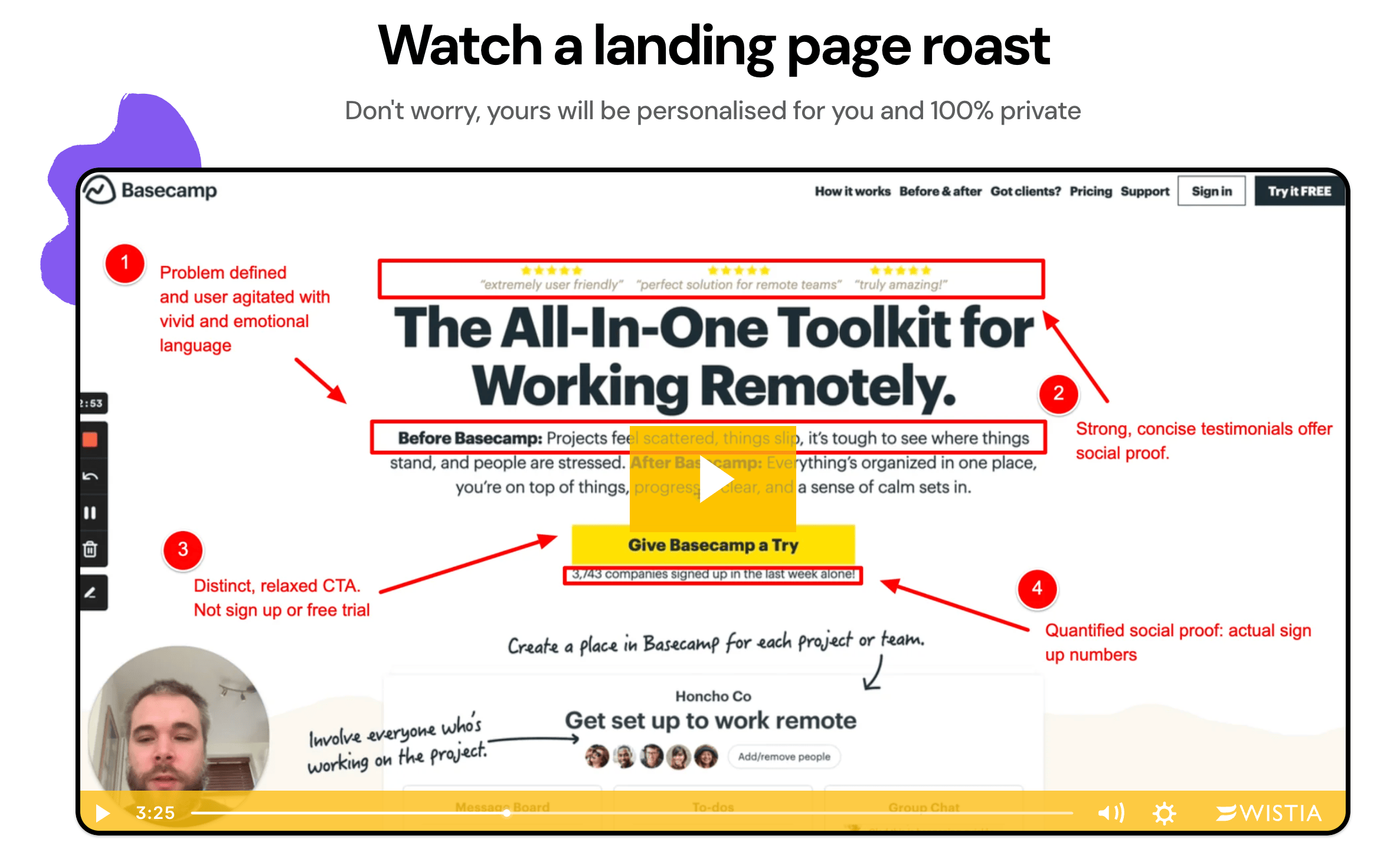 Watch a Landing Page Roast