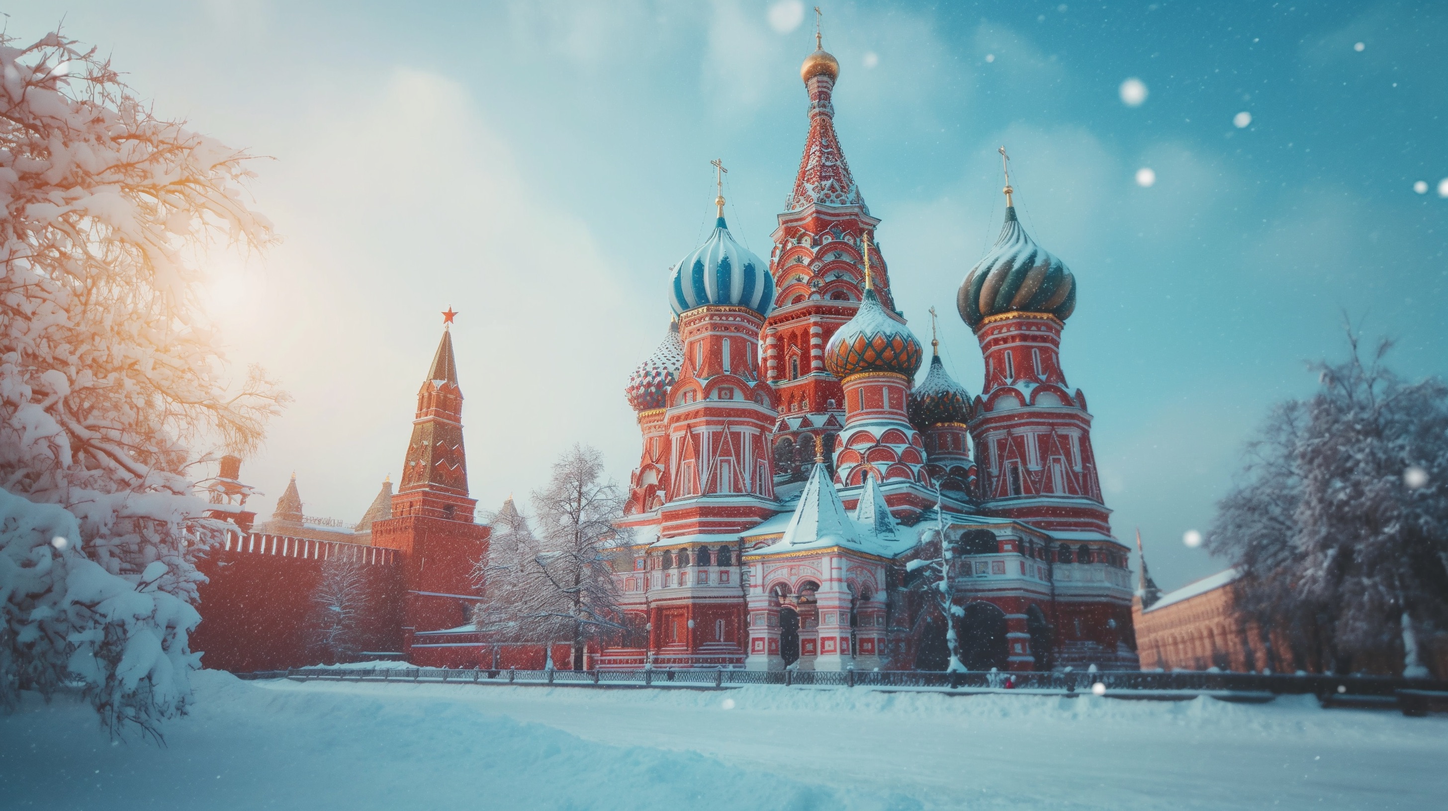 Moscow in snow