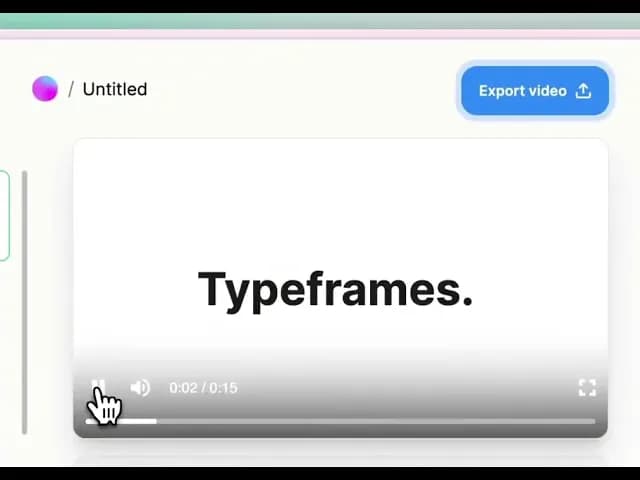 Youtube video Create Stunning Product Videos in Minutes with Typeframes