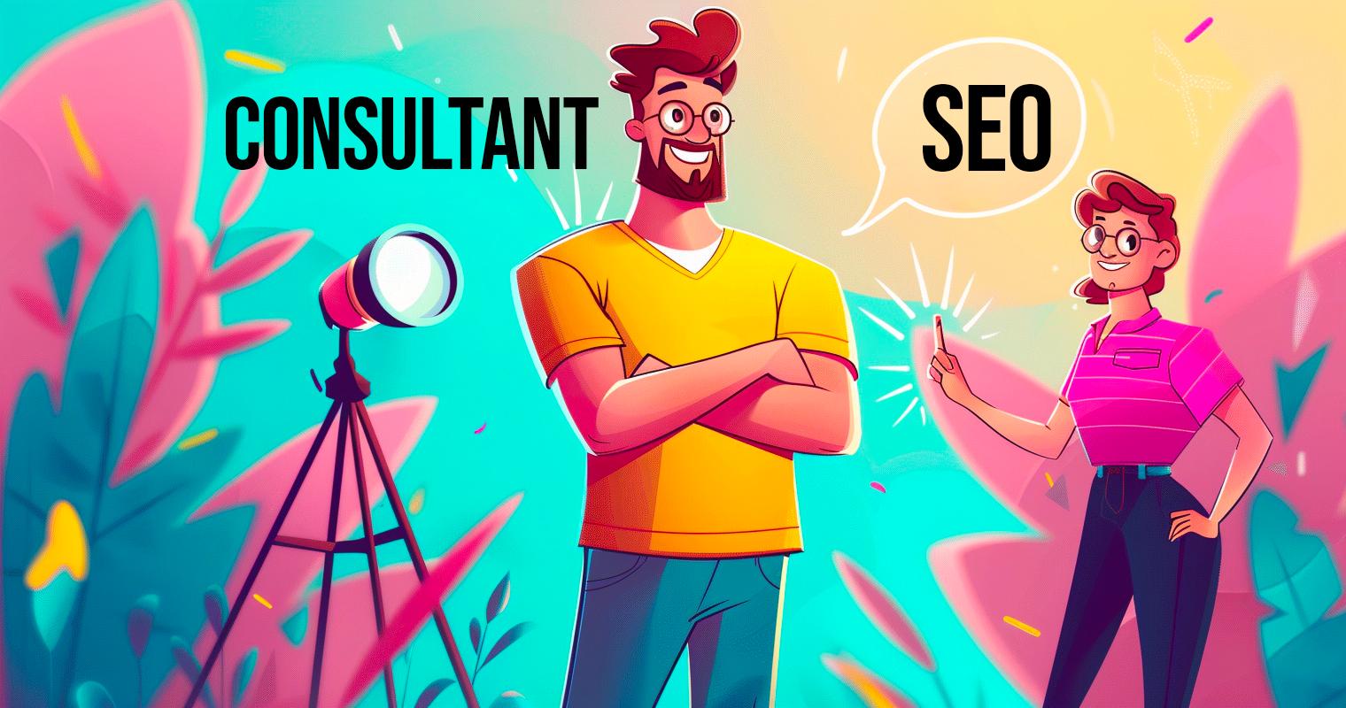 SEO Consultant analyzing website metrics