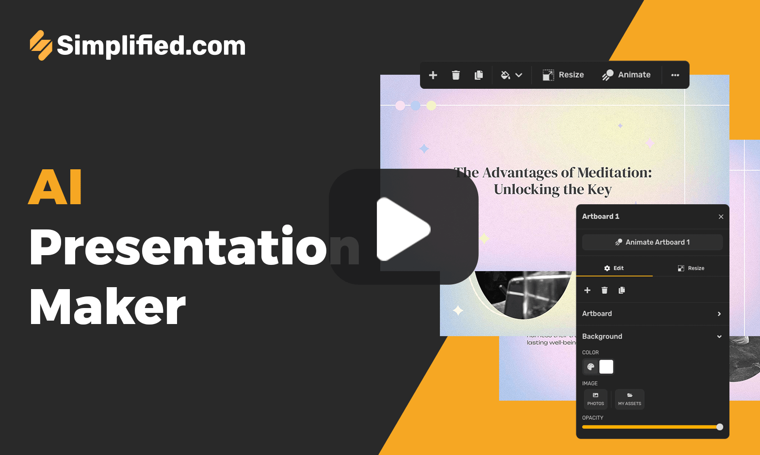 Simplified - all-in-one AI presentation and content suite